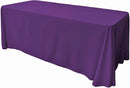 90" Wide by 120" Long Rectangular Polyester Poplin Seamless Tablecloth - Rounded Corners - New Creations Fabric & Foam Inc