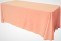 90" Wide by 132" Long Rectangular Polyester Poplin Seamless Tablecloth - Rounded Corners - New Creations Fabric & Foam Inc