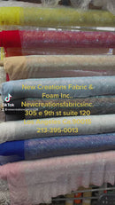 AB RHINESTONES ON A FISH NET FABRIC (By The Yard)