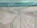 Solid Crush Iridescent Shimmer Organza Fabric 45" Wide, Sold by The Yard.