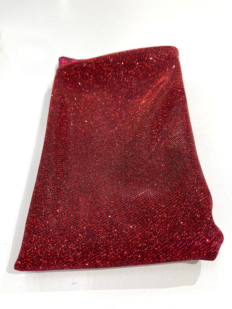45" Round Full Covered Glitter Shimmer Fabric Tablecloth, For Small Round Coffee Table.