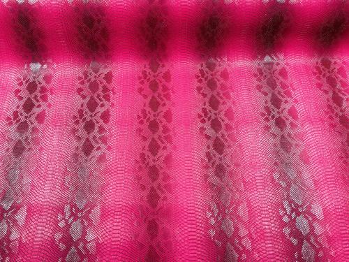 Fuchsia Faux Viper Snake Skin Vinyl-faux Leather-3D Scales-sold By The Yard (Pick a Size)