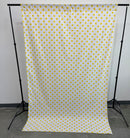 58" Wide x 108" High, Poly Cotton Polka Dot Decorative Backdrop Drape Curtain Divider, 1 Panel