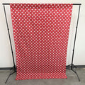 58" Wide x 108" High, Poly Cotton Polka Dot Decorative Backdrop Drape Curtain Divider, 1 Panel