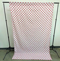 58" Wide x 108" High, Poly Cotton Polka Dot Decorative Backdrop Drape Curtain Divider, 1 Panel