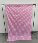 58" Wide x 108" High, Poly Cotton Polka Dot Decorative Backdrop Drape Curtain Divider, 1 Panel