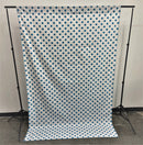 58" Wide x 108" High, Poly Cotton Polka Dot Decorative Backdrop Drape Curtain Divider, 1 Panel