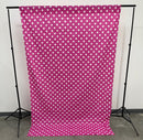 58" Wide x 108" High, Poly Cotton Polka Dot Decorative Backdrop Drape Curtain Divider, 1 Panel
