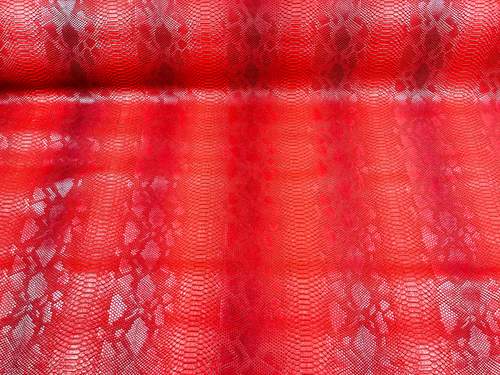 Red Faux Viper Snake Skin Vinyl-faux Leather-3D Scales-sold By The Yard (Pick a Size)