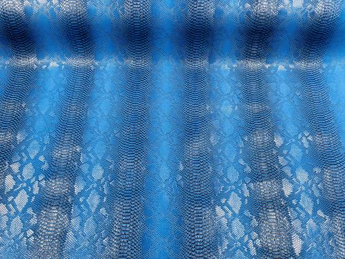 Royal Blue Faux Viper Snake Skin Vinyl-faux Leather-3D Scales-sold By The Yard (Pick a Size)
