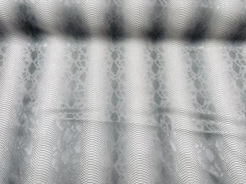 Silver Faux Viper Snake Skin Vinyl-faux Leather-3D Scales-sold By The Yard (Pick a Size)