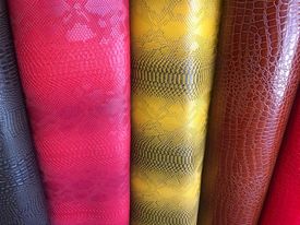 Gold/Brown Faux Viper Snake Skin Vinyl-faux Leather-3D Scales-sold By The Yard (Pick a Size)
