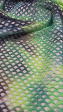 FISHNET DIAMOND STRETCH FABRIC (by the yard)