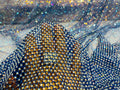 AB RHINESTONES ON A FISH NET FABRIC (By The Yard) - New Creations Fabric & Foam Inc