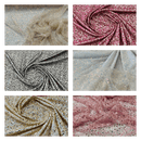 All over Heavy hand beaded princess design embroider with beads - pearls - sequins on a mesh lace - sold by yard. - New Creations Fabric & Foam Inc