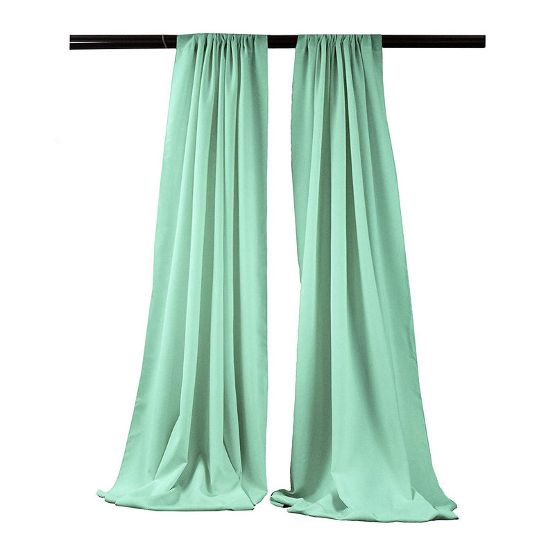 5 Feet Wide x 20 Feet High,  Polyester Seamless Backdrop Drape Curtain Panel / Curtain Room Divider / 2 Panels