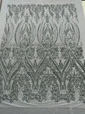 Big Sequin Damask Fabric 54” Wide| New Creations Fabric & Foam Inc. - New Creations Fabric & Foam Inc
