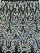 Big Sequin Damask Fabric 54” Wide| New Creations Fabric & Foam Inc. - New Creations Fabric & Foam Inc