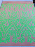 Big Sequin Damask Fabric 54” Wide| New Creations Fabric & Foam Inc. - New Creations Fabric & Foam Inc