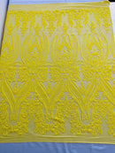 Big Sequin Damask Fabric 54” Wide| New Creations Fabric & Foam Inc. - New Creations Fabric & Foam Inc