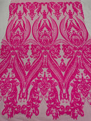 Big Sequin Damask Fabric 54” Wide| New Creations Fabric & Foam Inc. - New Creations Fabric & Foam Inc