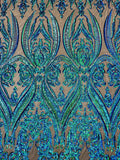 Big Sequin Damask Fabric 54” Wide| New Creations Fabric & Foam Inc. - New Creations Fabric & Foam Inc
