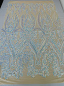Big Sequin Damask Fabric 54” Wide| New Creations Fabric & Foam Inc. - New Creations Fabric & Foam Inc