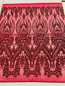 Big Sequin Damask Fabric 54” Wide| New Creations Fabric & Foam Inc. - New Creations Fabric & Foam Inc
