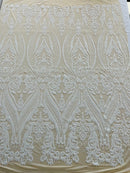 Big Sequin Damask Fabric 54” Wide| New Creations Fabric & Foam Inc. - New Creations Fabric & Foam Inc