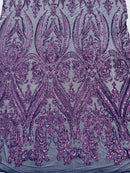 Big Sequin Damask Fabric 54” Wide| New Creations Fabric & Foam Inc. - New Creations Fabric & Foam Inc
