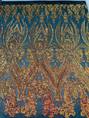 Big Sequin Damask Fabric 54” Wide| New Creations Fabric & Foam Inc. - New Creations Fabric & Foam Inc