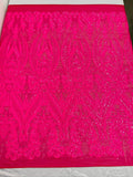 Big Sequin Damask Fabric 54” Wide| New Creations Fabric & Foam Inc. - New Creations Fabric & Foam Inc