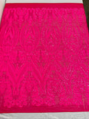 Big Sequin Damask Fabric 54” Wide| New Creations Fabric & Foam Inc. - New Creations Fabric & Foam Inc
