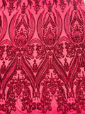 Big Sequin Damask Fabric 54” Wide| New Creations Fabric & Foam Inc. - New Creations Fabric & Foam Inc