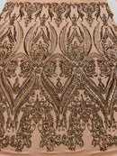 Big Sequin Damask Fabric 54” Wide| New Creations Fabric & Foam Inc. - New Creations Fabric & Foam Inc