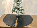 48" Round Decorative Sequins Tree Skirt for Christmas/Thanksgiving Day