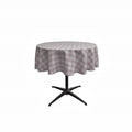 36" ROUND TABLECLOTH POLYESTER CHECKERED