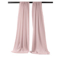 5 Feet Wide x 8 Feet High, Polyester Poplin Backdrop Drape Curtain Panel, Room Divider, 1 Pair