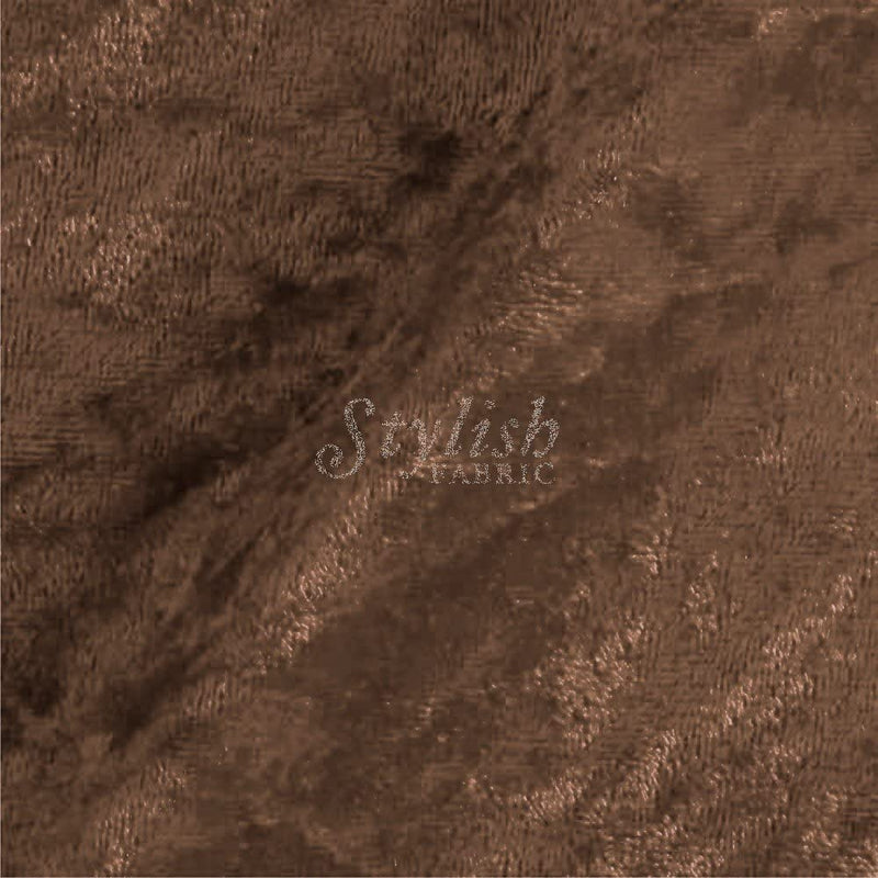 Solid Crushed Velour Stretch Velvet Fabric 59/60" Wide Sold By The Yard.