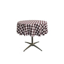 42" ROUND TABLECLOTH POLYESTER CHECKERED
