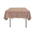 30" x 30" Square Tablecloth for 18" Square Small Coffee Table with 6" Drop, Polyester Checkered Gingham Plaid Table Overlay