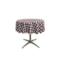 36" ROUND TABLECLOTH POLYESTER CHECKERED