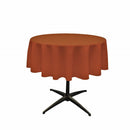 51" ROUND POLYESTER POPLIN TABLECLOTH