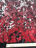 Camo Sequin Stretch Velvet 54" Wide| New Creations Fabric & Foam Inc. - New Creations Fabric & Foam Inc