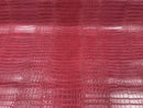 53/54" Wide Gator Fake Leather Upholstery, 3-D Crocodile Skin Texture Faux Leather PVC Vinyl Fabric By The Yard