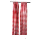 5 Feet Wide x 10 Feet High, Buffalo Checkered Country Plaid Gingham Checkered Backdrop Drapes Curtains Panels, 1 Pair