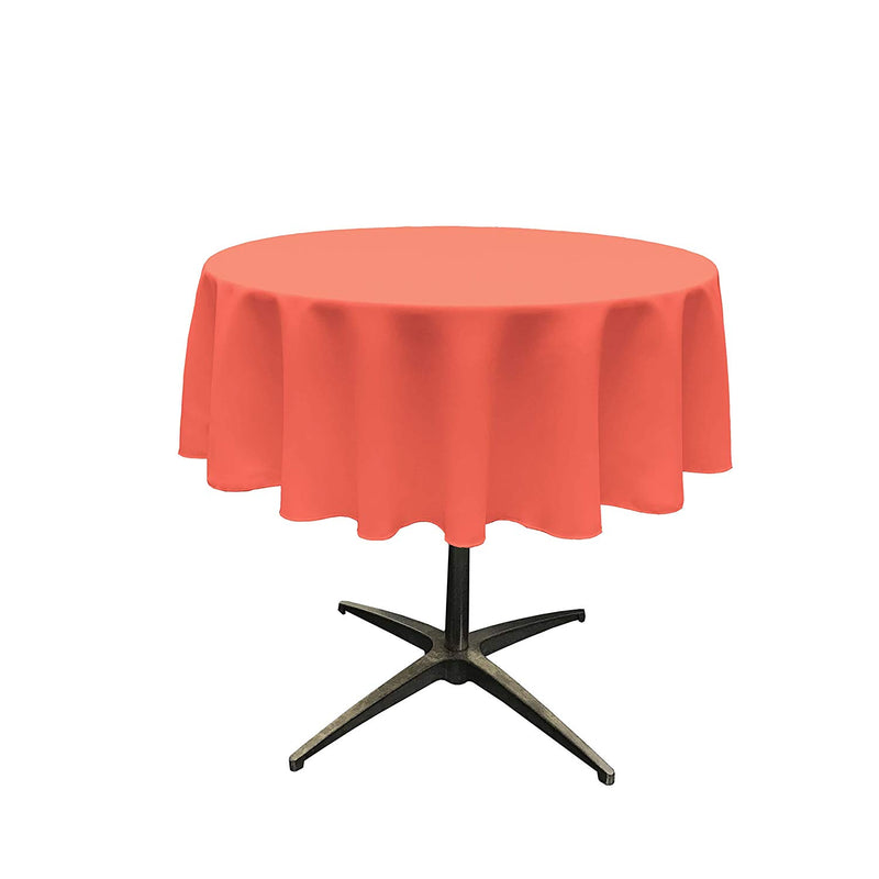 54" Round Polyester Poplin Table Overlay Good For A 40" Round Table With a 5" Round Drop Around
