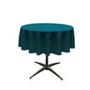 51" ROUND POLYESTER POPLIN TABLECLOTH