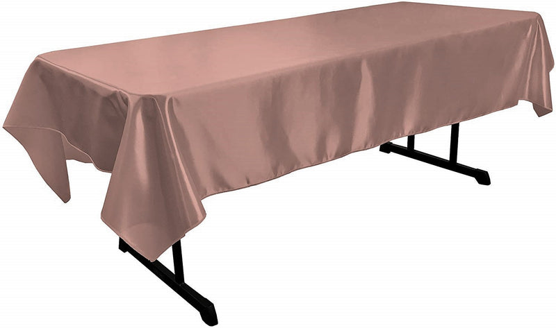 58" x 90" Rectangular Polyester Bridal Satin Table Tablecloth