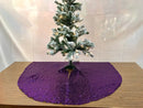 48" Round Decorative Sequins Tree Skirt for Christmas/Thanksgiving Day